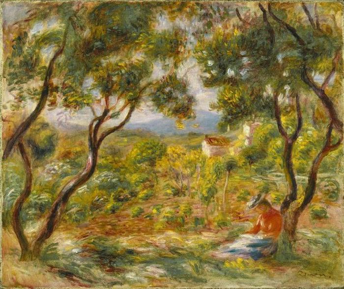 Pierre-Auguste Renoir The Vineyards at Cagnes Sweden oil painting art